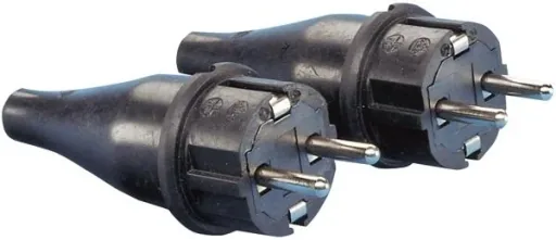Rubber plug coupling set black