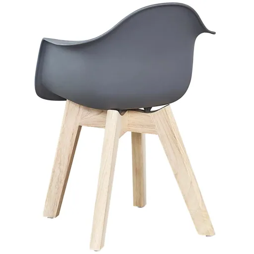 Quax kinderstoel schelp set van 2 grijs