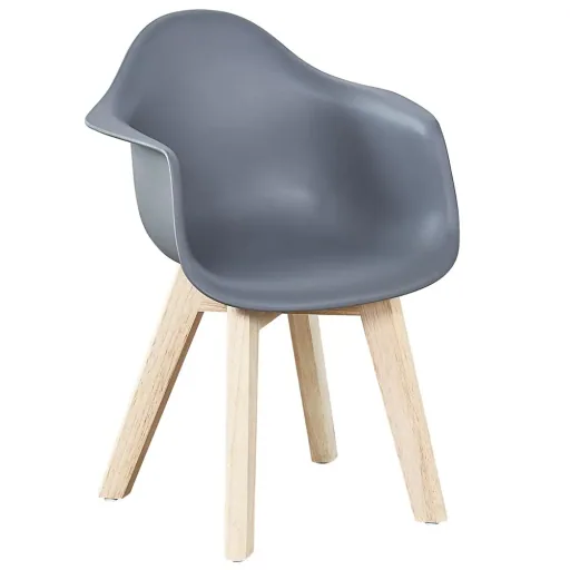 Quax kinderstoel schelp set van 2 grijs