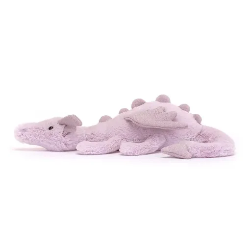Jellycat Knuffel - Lavender Dragon, Maat: Klein - H8 X B30 CM