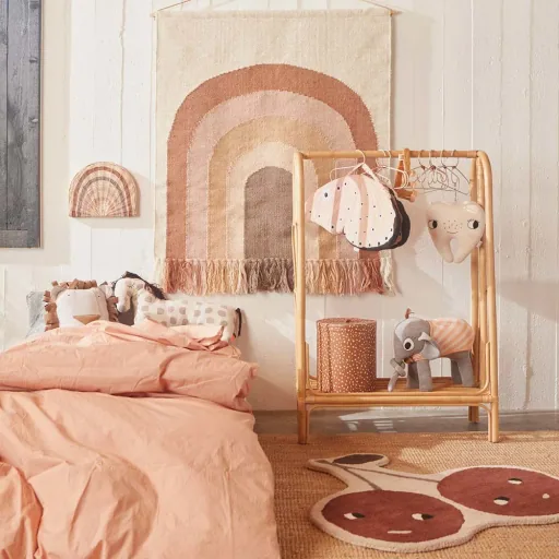 OyOY kinderkledingrek Rainbow rotan natuur