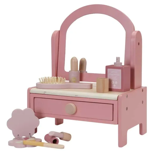 Little Dutch kaptafel hout roze