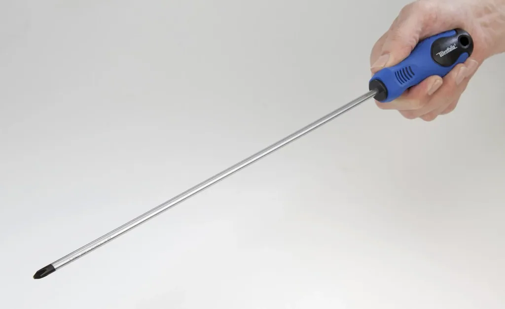 Screwdriver set 6-piece, extra long
