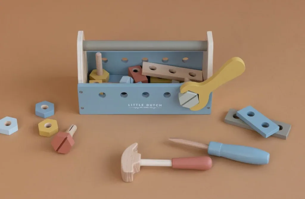 Little Dutch houten speelgoed kinder gereedschapskist