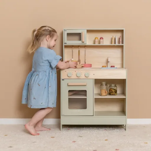 Little Dutch houten speelgoed keuken mint