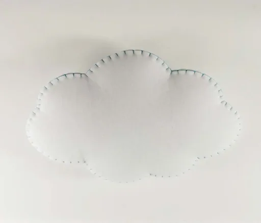 Buokids plafondlamp Nube klein, Kleur van de naad: Grijs