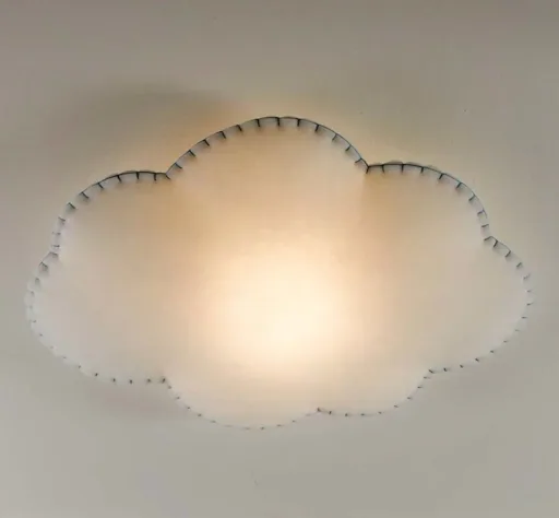 Buokids plafondlamp Nube klein, Kleur van de naad: Grijs