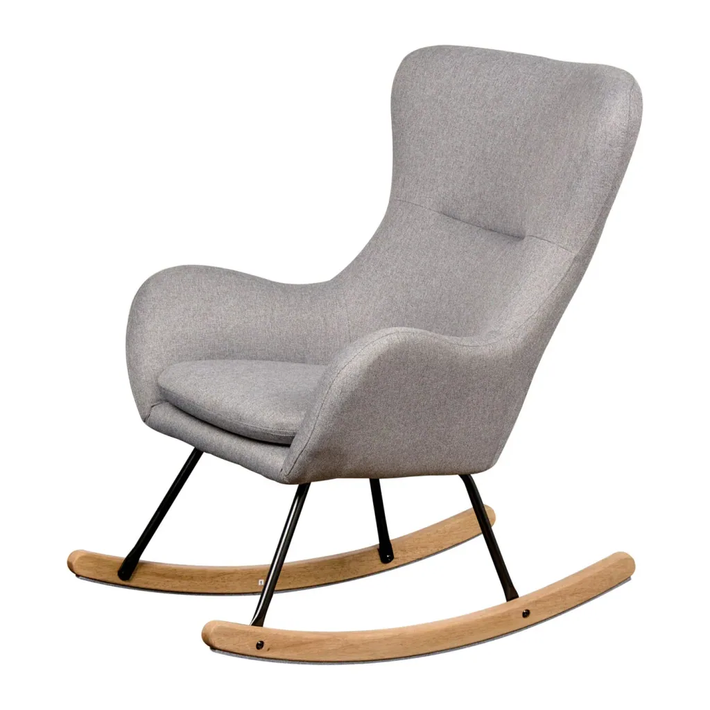 Quax schommelstoel, fauteuil voor borstvoeding - Basic, Kleur: Donkergrijs