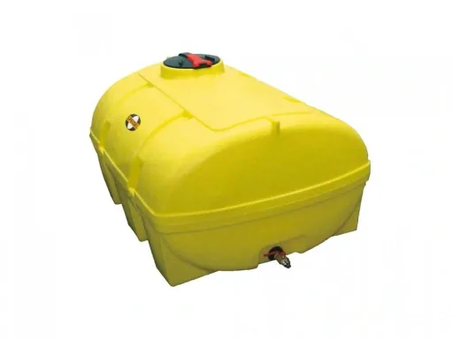 Multi-purpose barrel, 1,000 l yellow with baffles