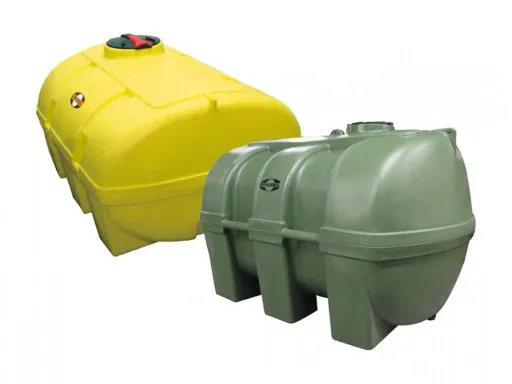 Multi-purpose barrel, 1,000 l green with baffles