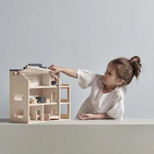 Kids Concept speelgoed poppenhuis draagbaar hout
