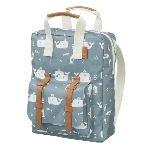 Fresk kinderrugzak walvis blauw