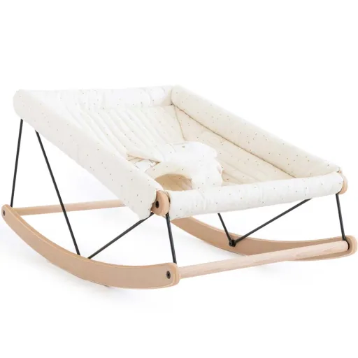 Baby wipstoeltje hoes, vervangende hoes - Nobodinoz, honing stippen