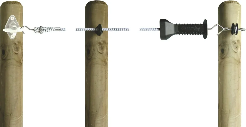 Gate handle set "E-Line", 3 m, under tension up to 6 m