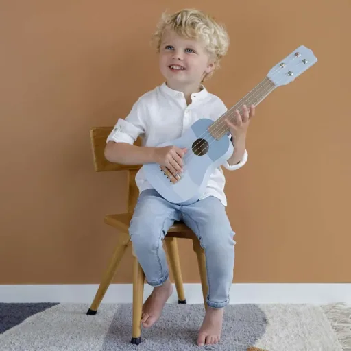 Little Dutch kinderen gitaar blauw