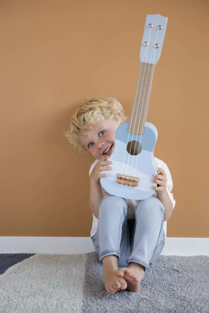 Little Dutch kinderen gitaar blauw