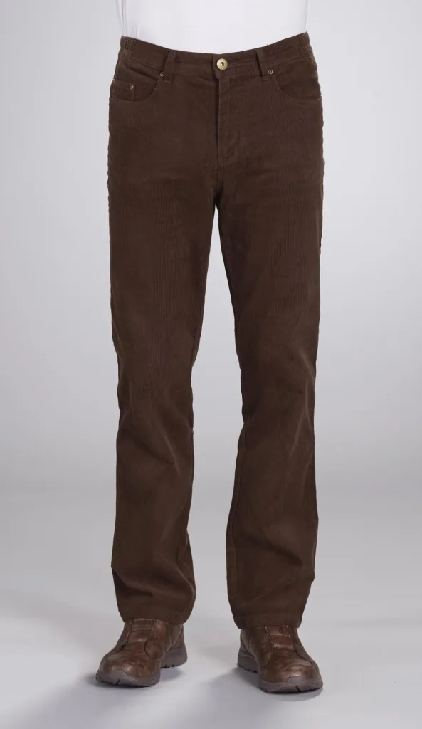 5-pocket corduroy trousers, brown, size 48