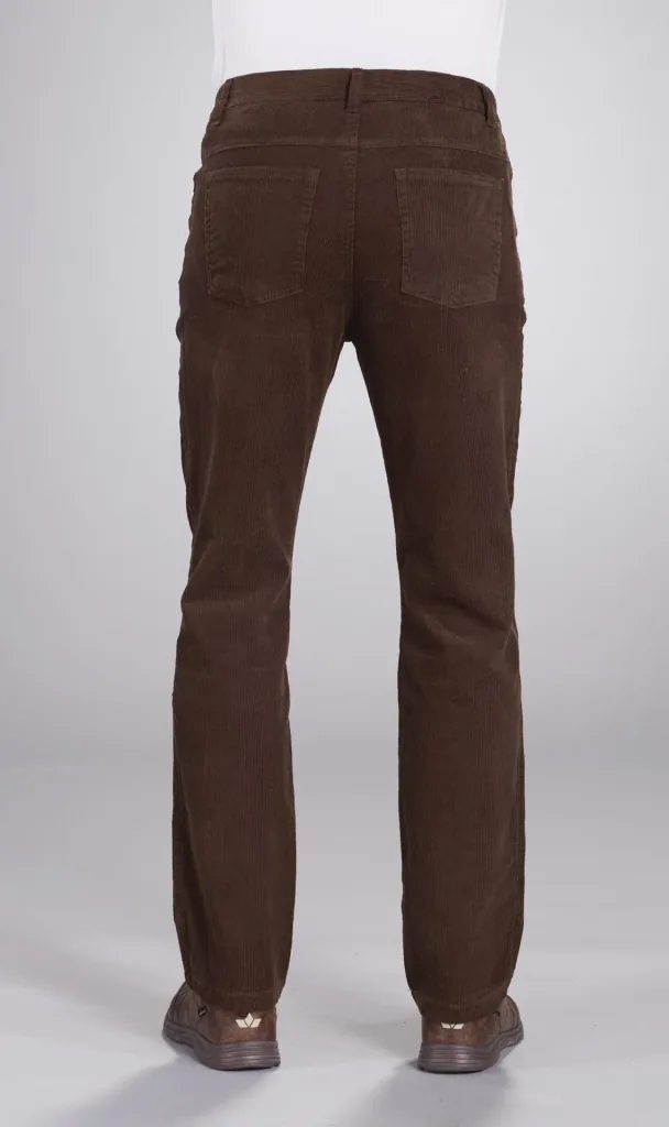 5-pocket corduroy trousers, brown, size 48