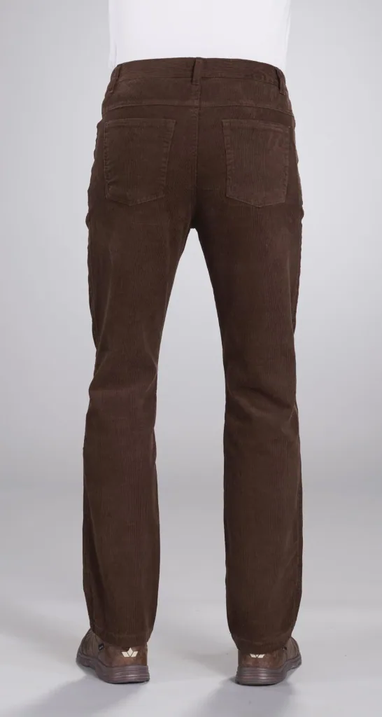 5-pocket corduroy trousers, brown, size 48