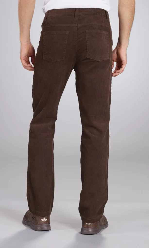 5-pocket corduroy trousers, brown, size 48