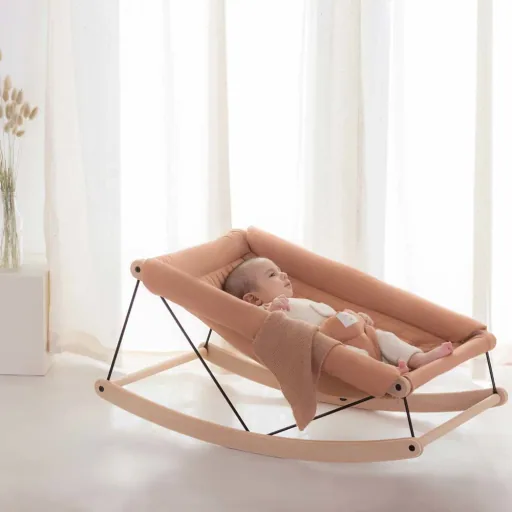 Baby wipstoeltje, vervangende hoes - Nobodinoz, Sienna bruin