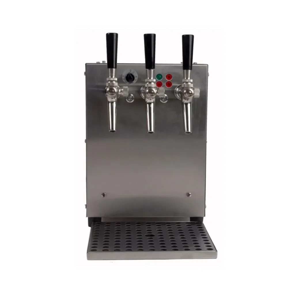 Gluhwein tap, warme drank dispenser - 9kW, met elektrische pomp, 3 leidingen, roestvrijstalen behuizing