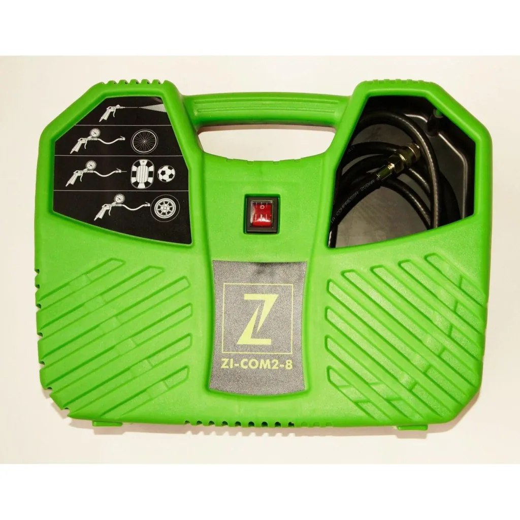 Portable case compressor ZI-COM2-8 - 8 bar - 1100W incl. accessory kit