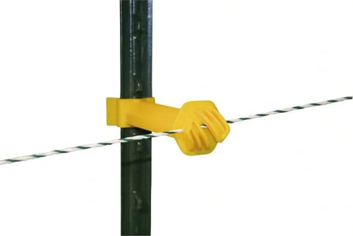 T-Post distance insulator, yellow