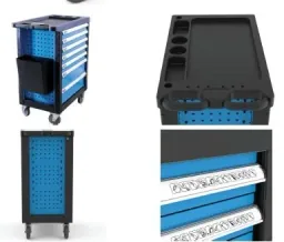 Workshop trolley Premium PLUS GWSPP 07 with 7 drawers and rolling function