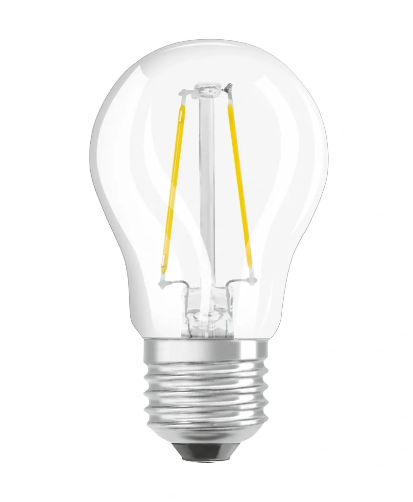 LED STAR FILAMENT drop lamp with 2.5 watts, E27, cool white, clear