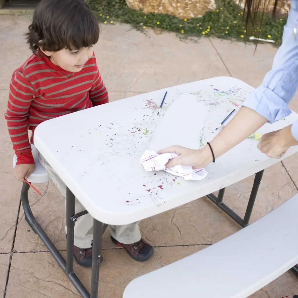 Lifetime kinder picknickset - rechthoekig - kunststof