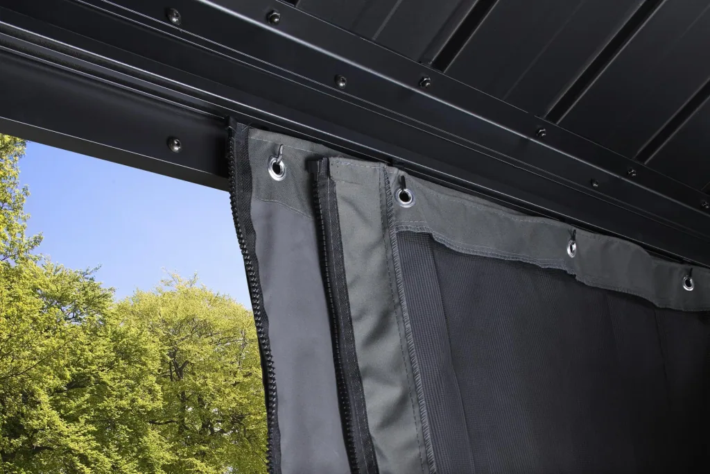 Sojag aluminium paviljoen Messina 10×12 ft, antraciet – met hardtop