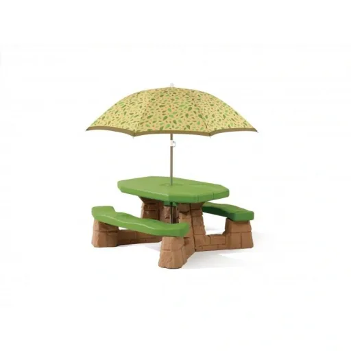 Picnic table with umbrella