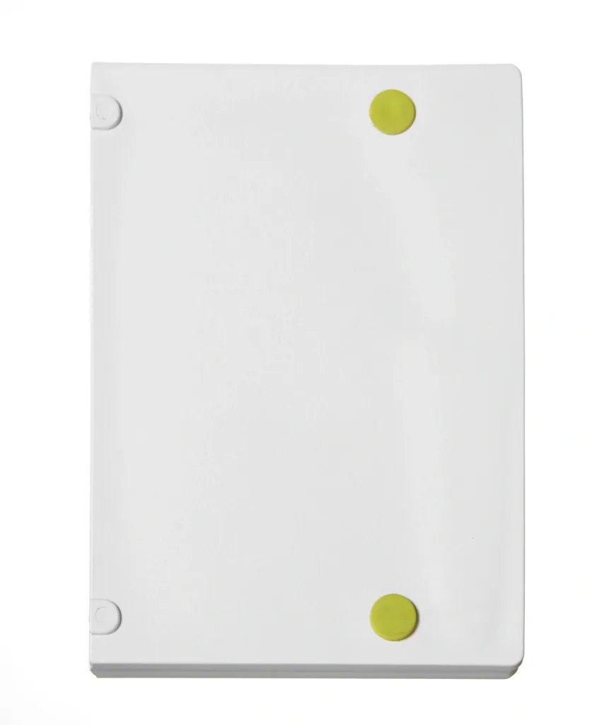 Foldable cutting board with integrated knife