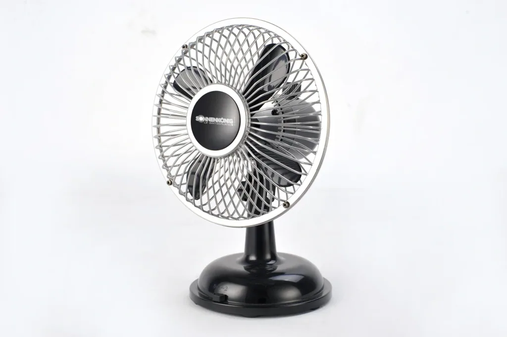 Fan - Retro Fan black with USB connection