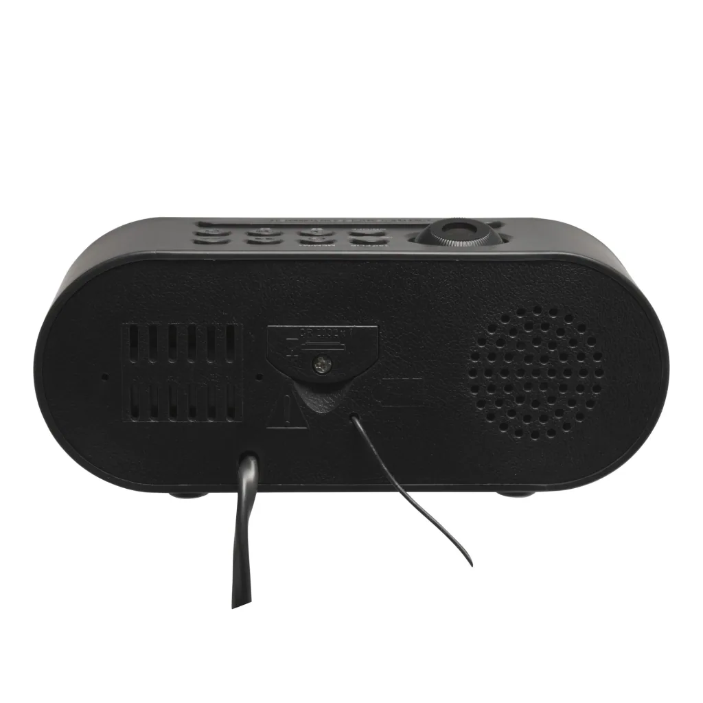 Radio alarm clock with projection