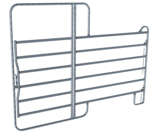 Pasture panel - fence element with gate, 3.0 m length, total height 2.2 m