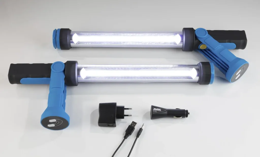 COB work light "Star" with 1200 lumens, 10 watts, including battery