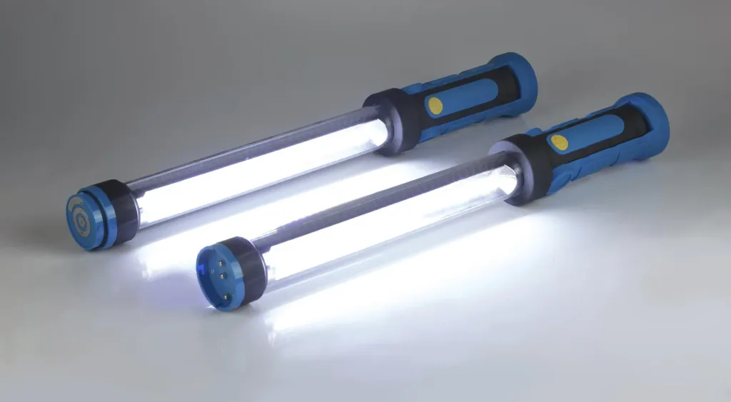 COB work light "Star" with 1200 lumens, 10 watts, including battery
