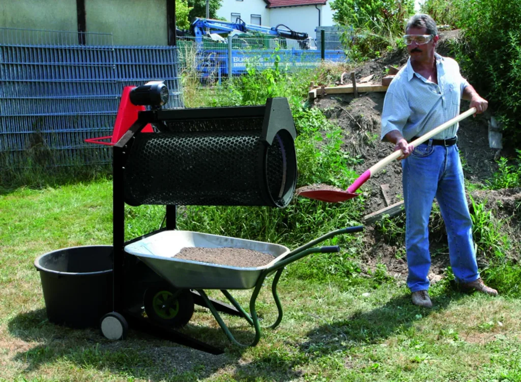 Garden roller sieve RS 400, 230 V, 0.36 kW
