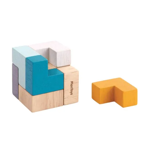 Plan Toys puzzel kubus hout