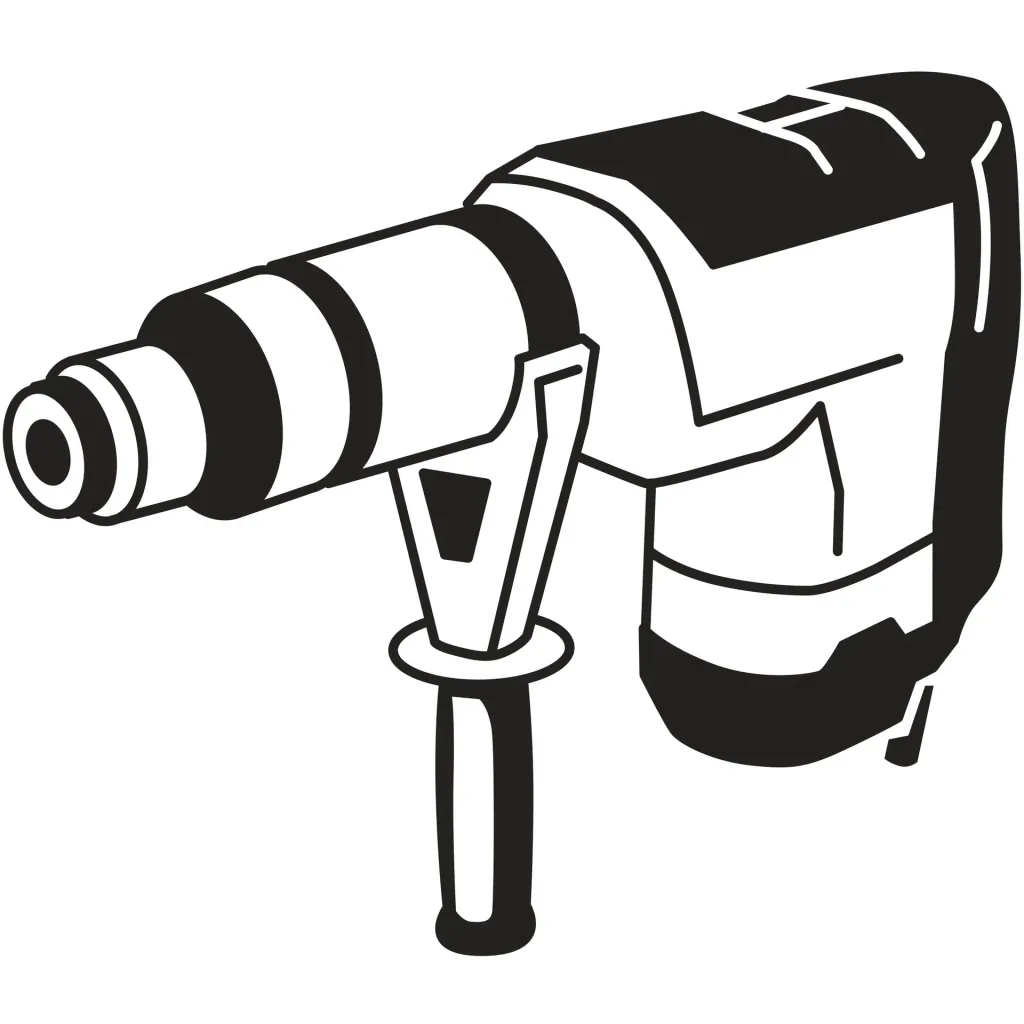 Hammer drill set SDS plus-7X, 7-piece set EXPERT