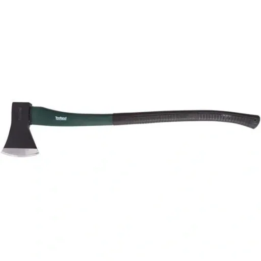 Large axe with soft-grip handle - 90 cm - 2 kg - black/green