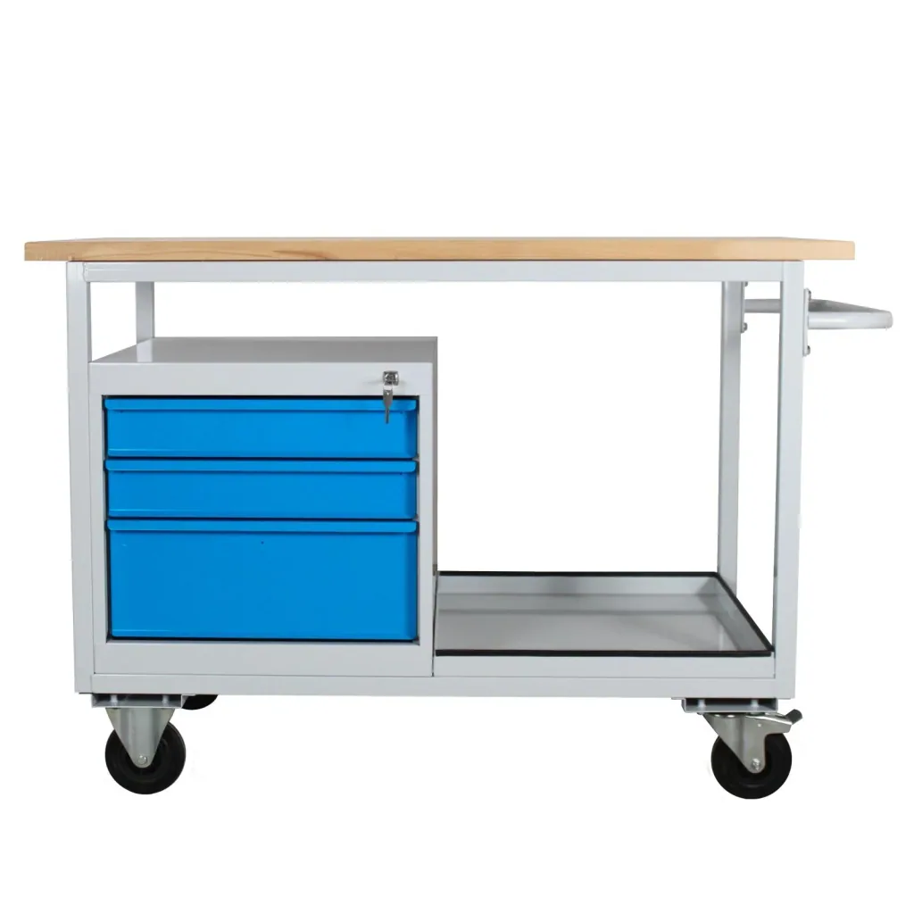 Mobile workbench "ECO" with 3 drawers