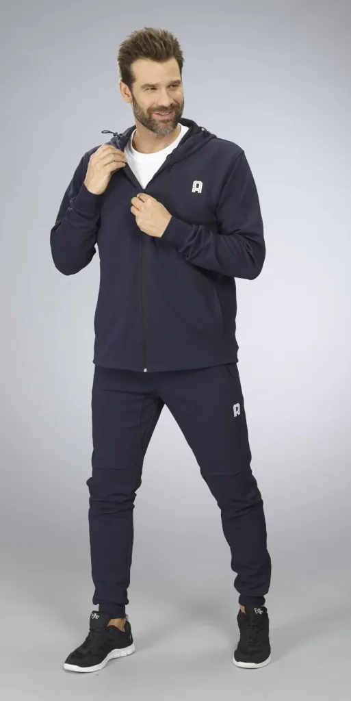 Hooded jacket, navy, size M