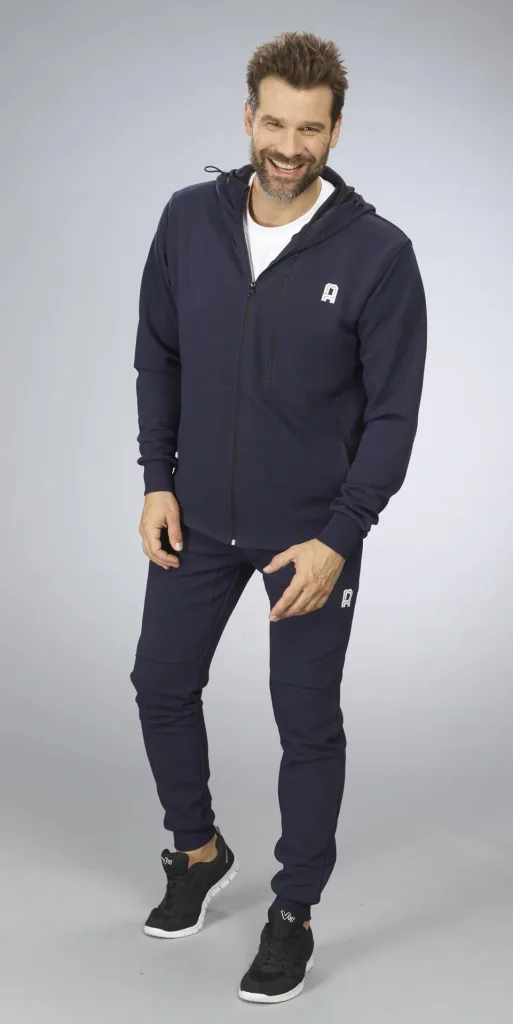 Hooded jacket, navy, size M