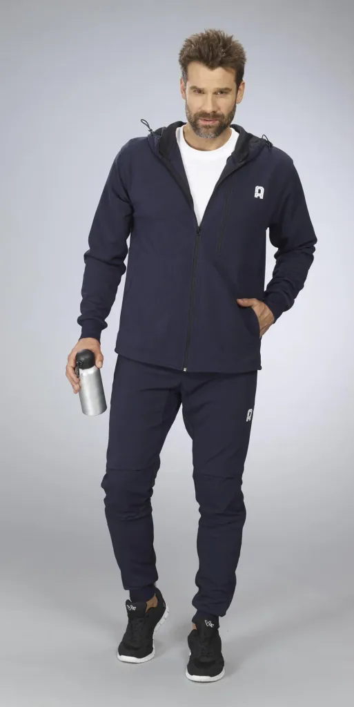 Hooded jacket, navy, size M
