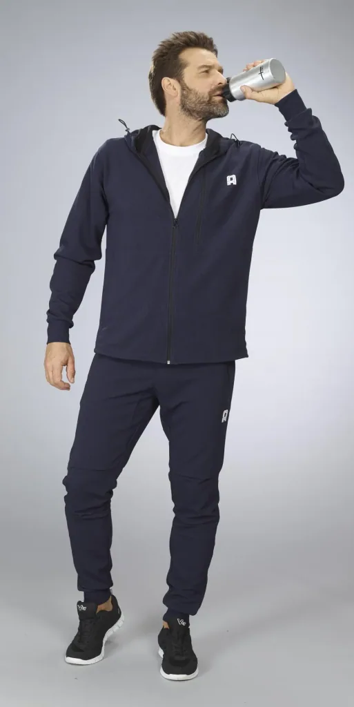 Hooded jacket, navy, size M