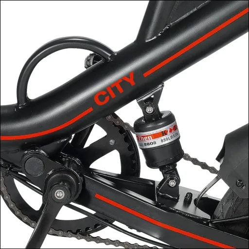 Unisex Mini E-Folding Bike, 14 inches, black, Didi City, automatic