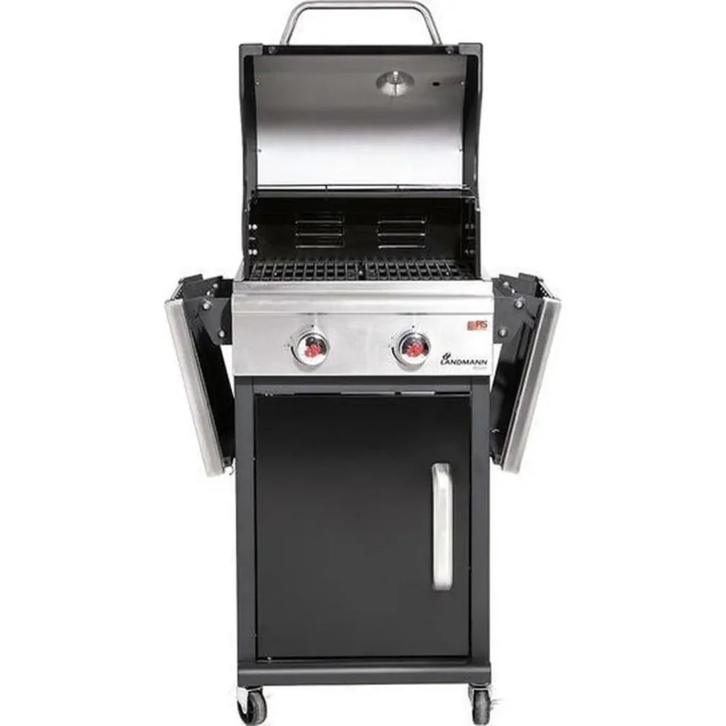 Triton 2.0 black gas BBQ - Gas grill - Barbecue - foldable work surface - suitable for 8 people